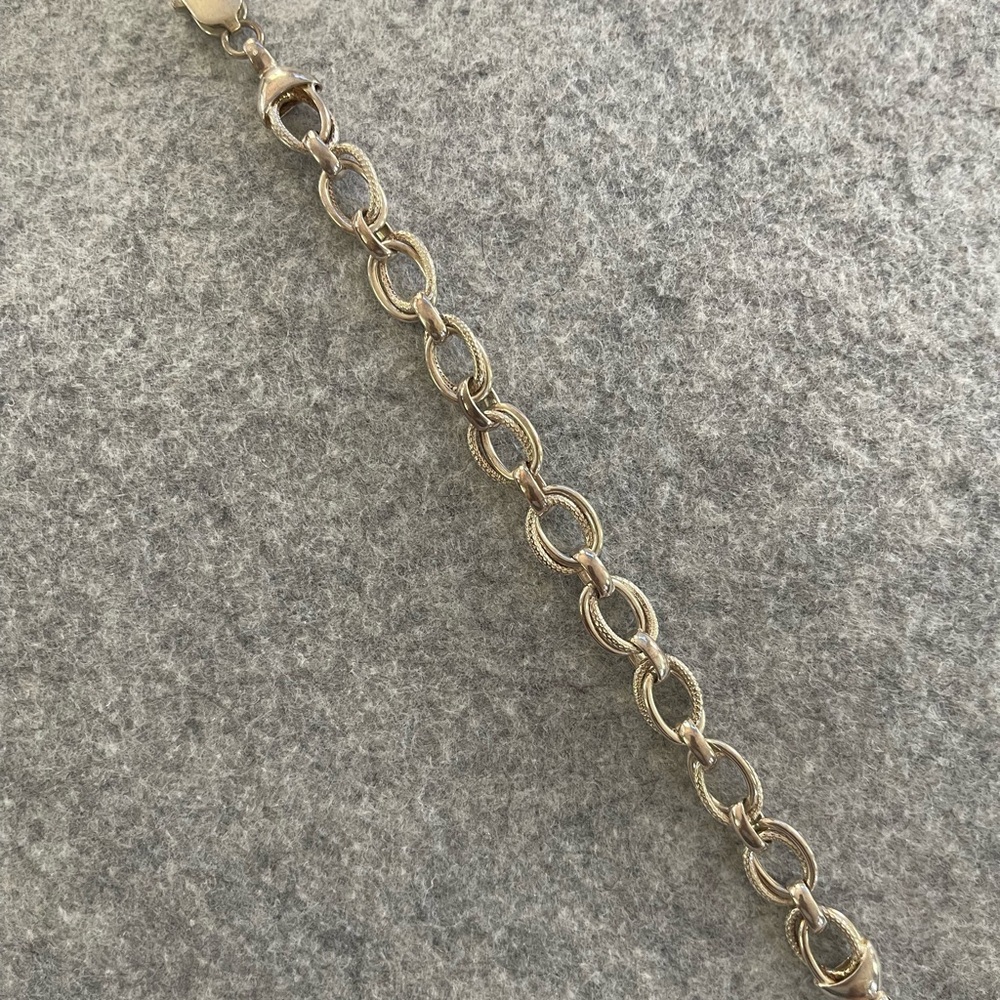 ✨Host Pick✨ Sterling Silver Double Link Chain Bracelet 7.5” - Picture 2 of 2